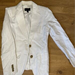 J. Crew Ivory Blazer with Elegant Accents